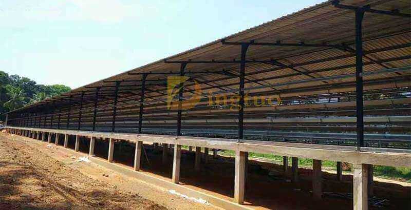 Indonesia chicken farm with 4 tier layer cage